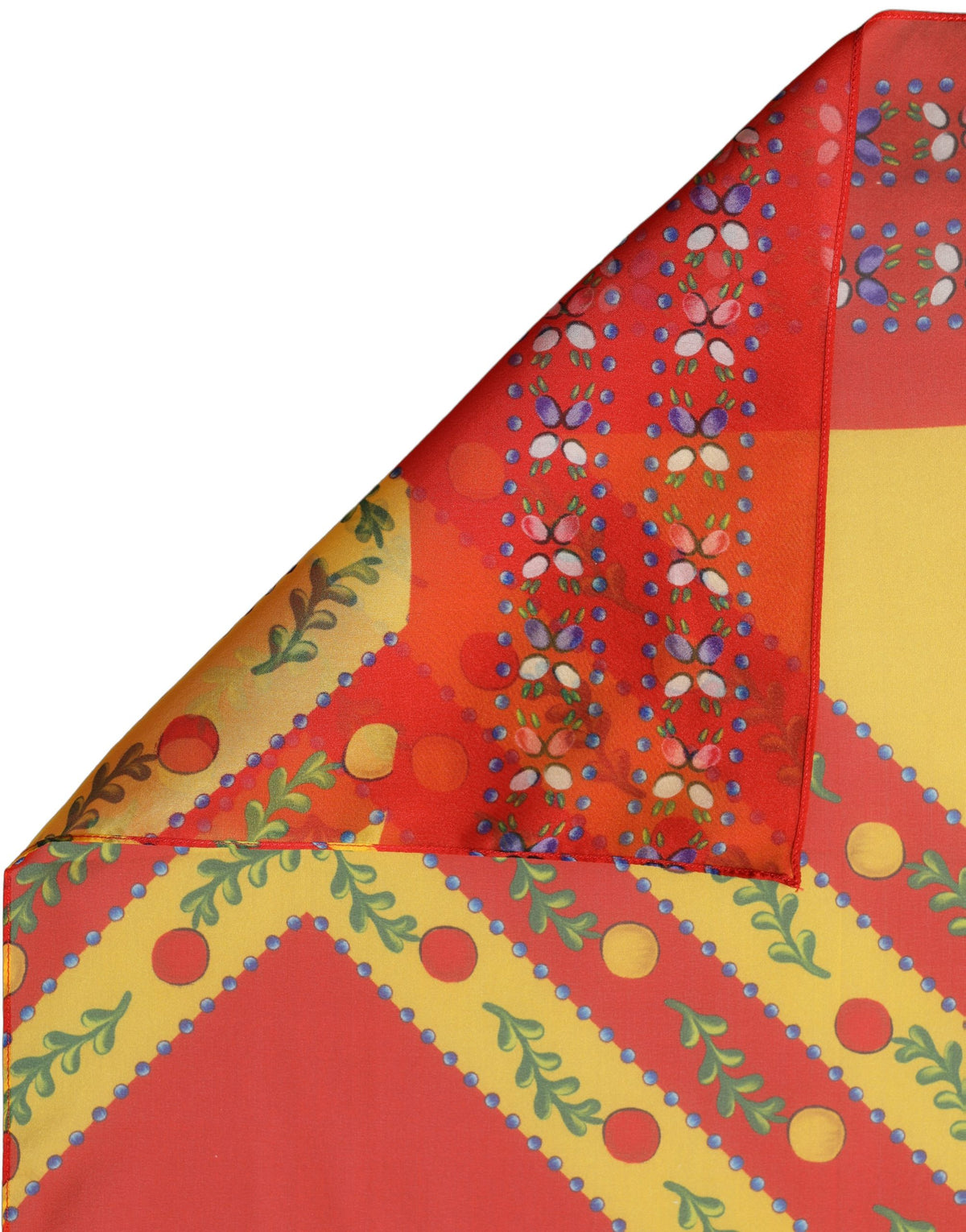 Foulard en soie multicolore