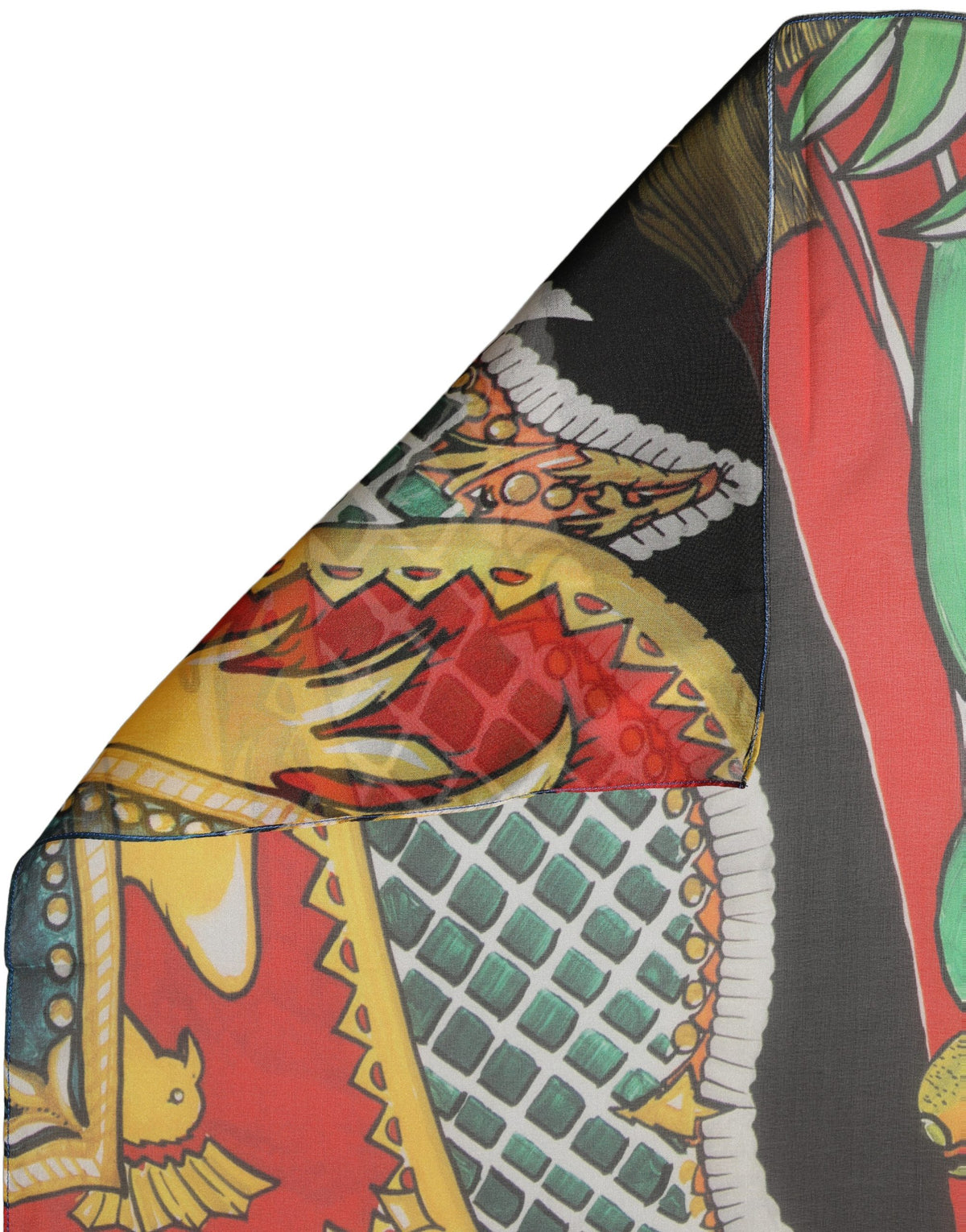 Foulard en soie multicolore
