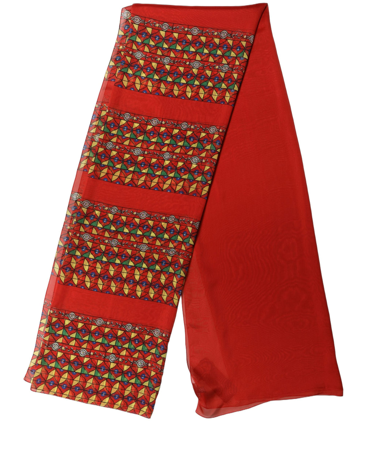 Foulard en soie rouge