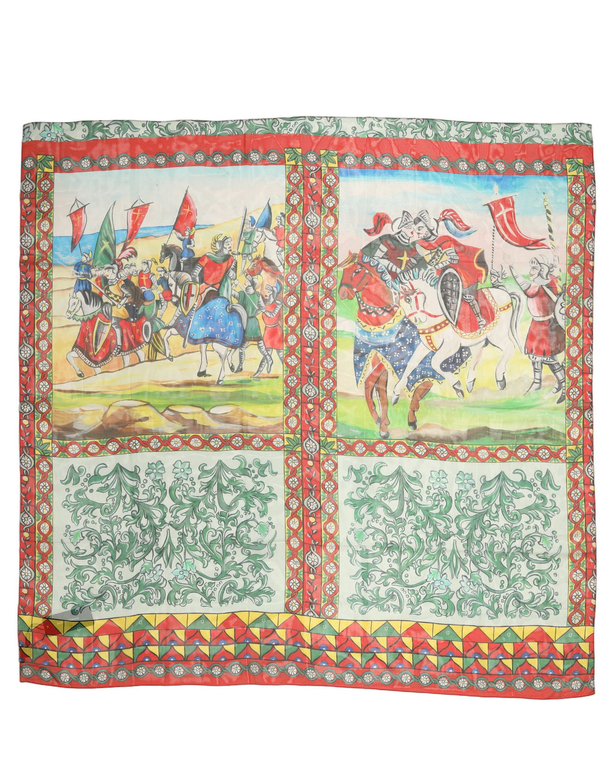 Foulard en soie multicolore