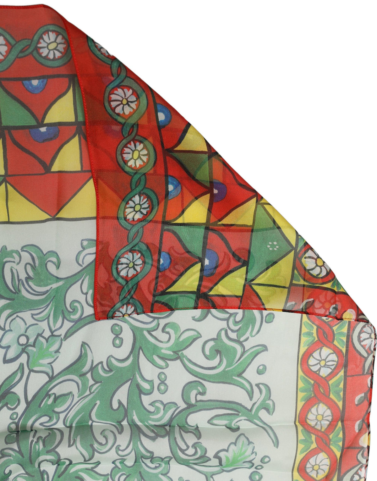 Foulard en soie multicolore