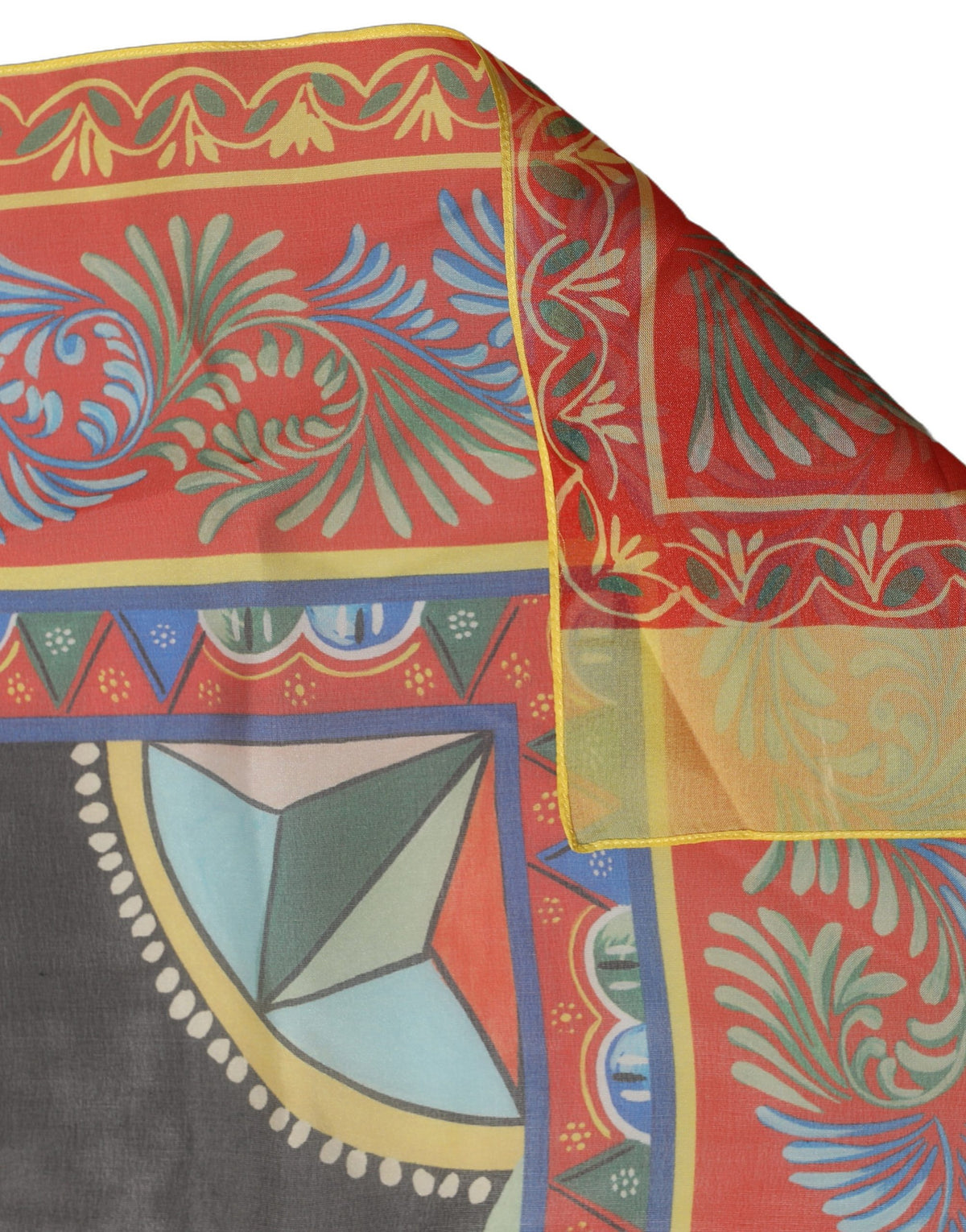Foulard en soie multicolore