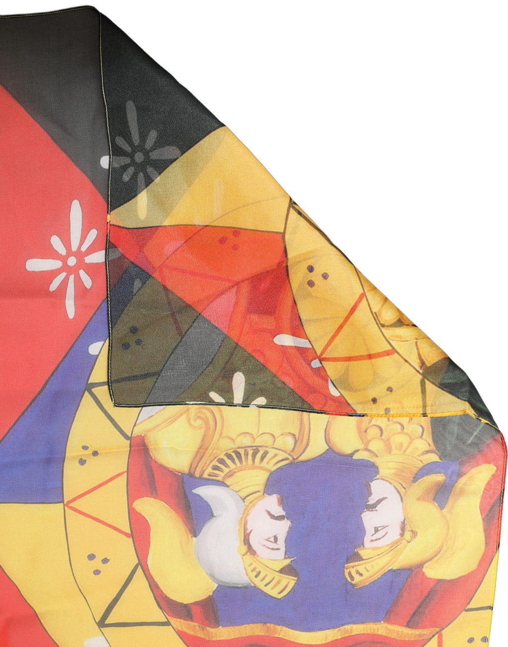 Foulard en soie multicolore