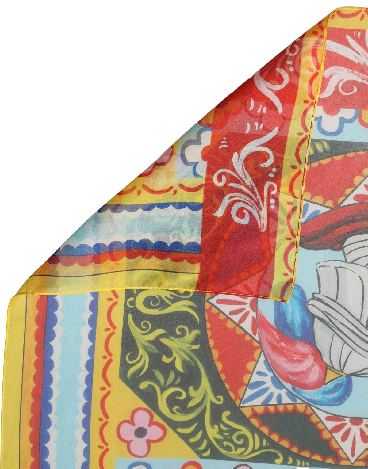 Foulard en soie multicolore