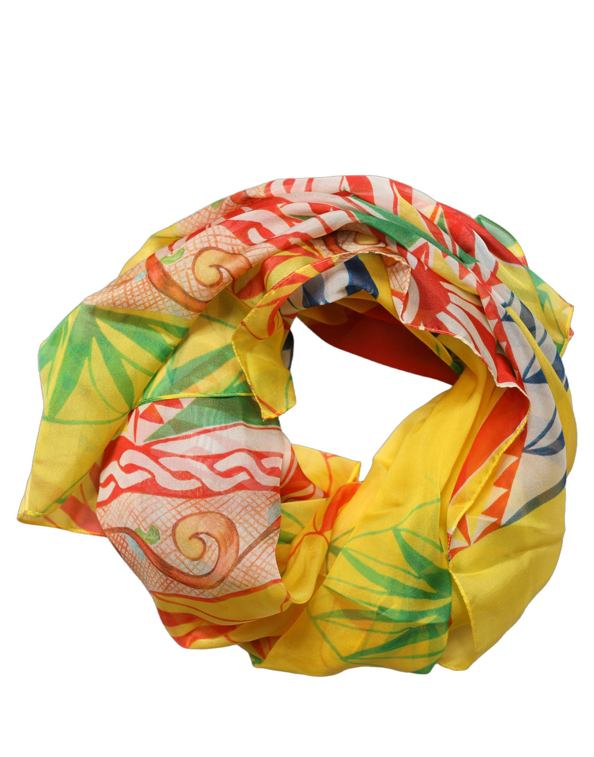 Foulard en soie multicolore