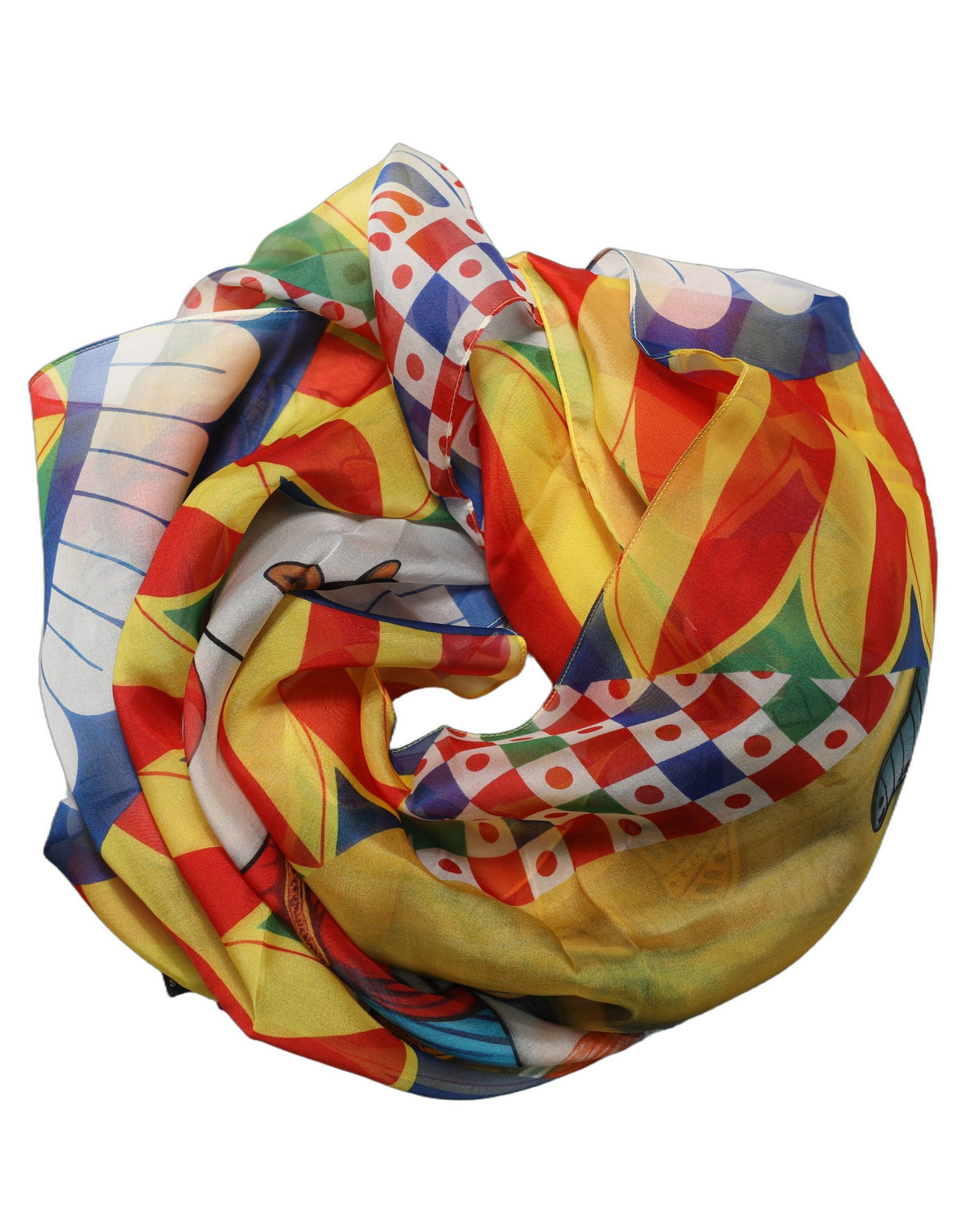 Multicolour Silk Scarf