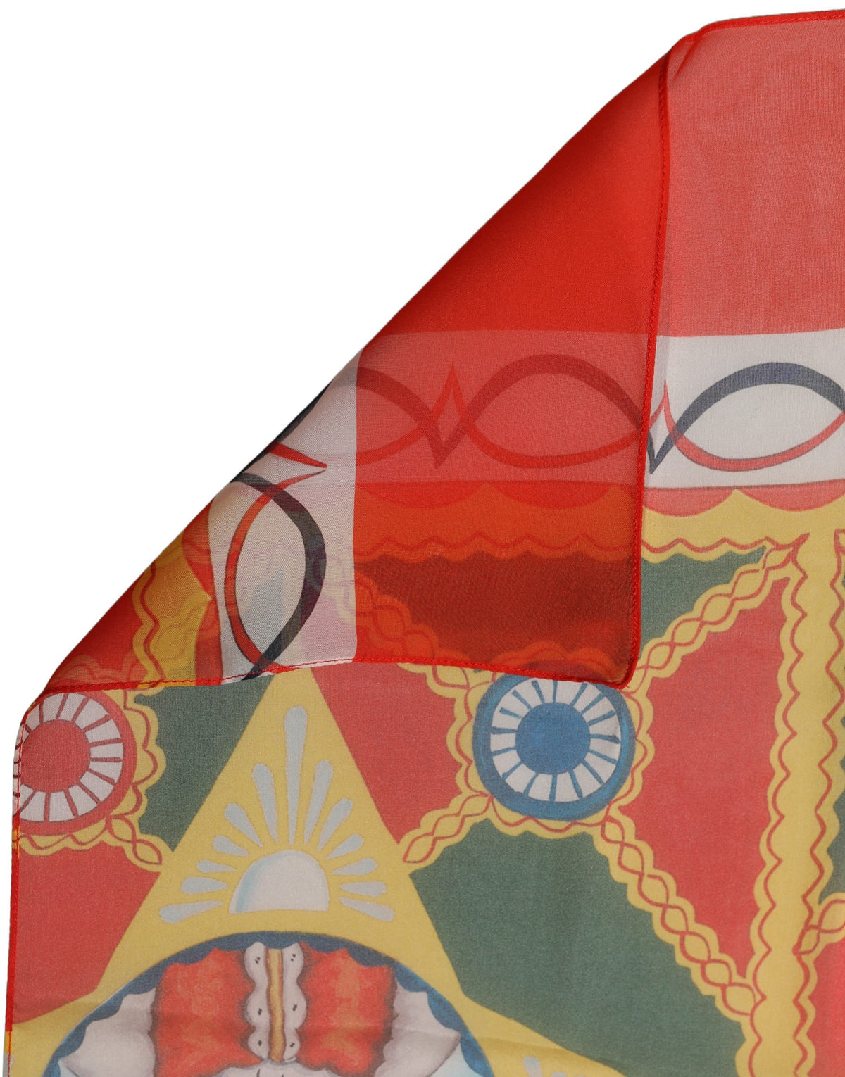 Foulard en soie multicolore