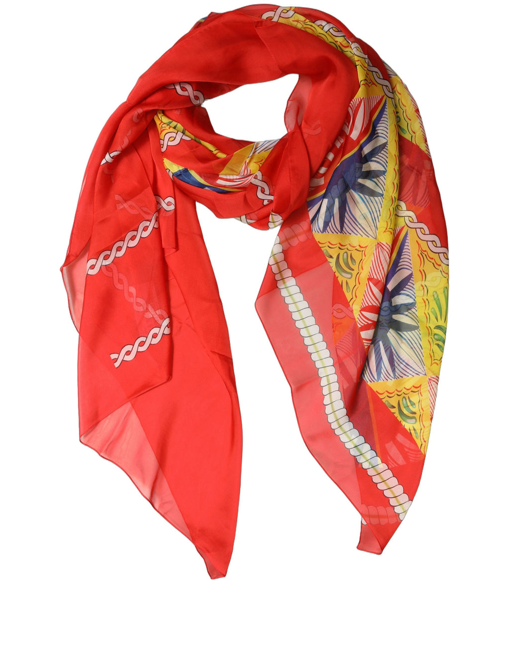 Foulard en soie multicolore