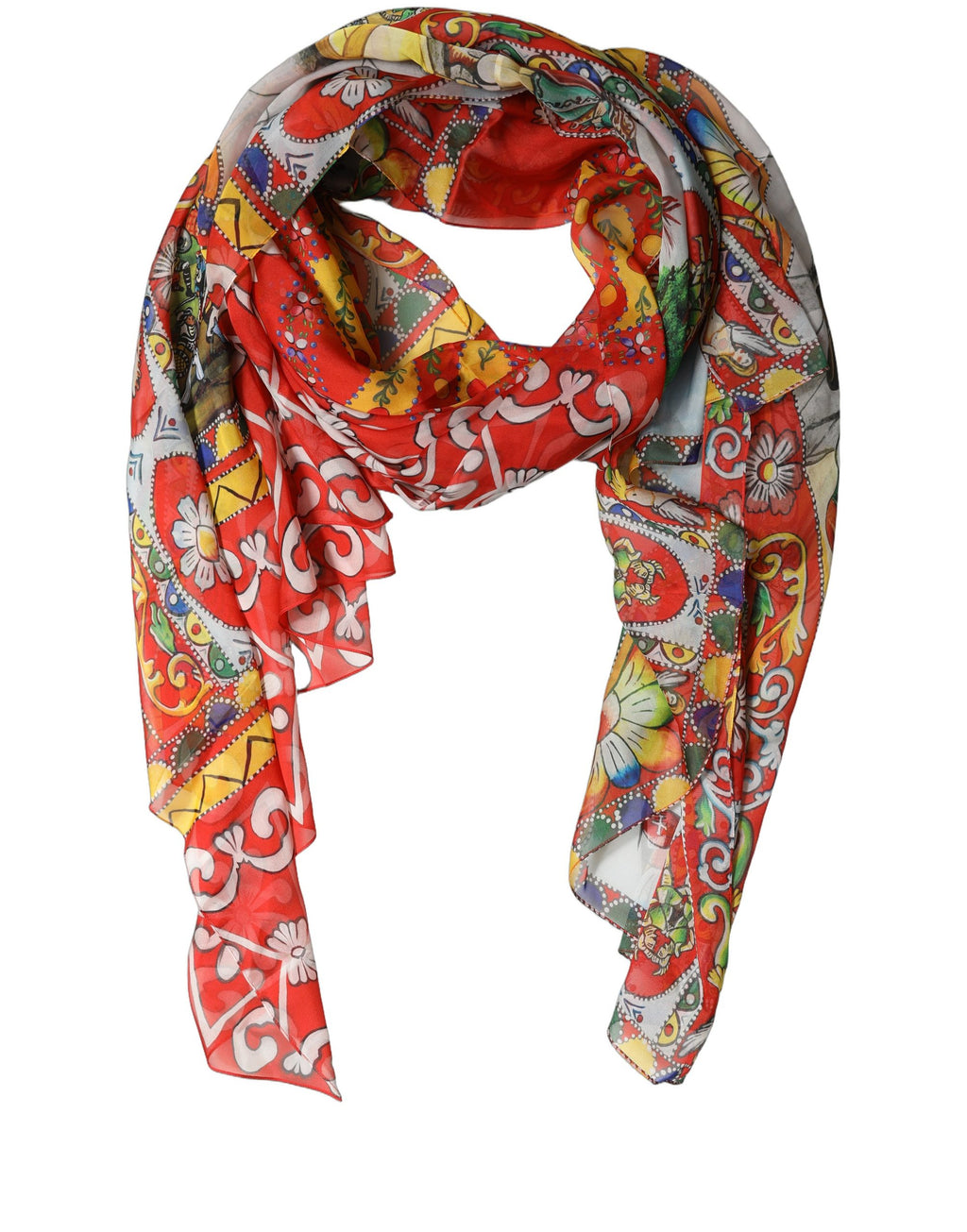 Multicolour Silk Scarf