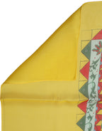 Foulard en soie jaune