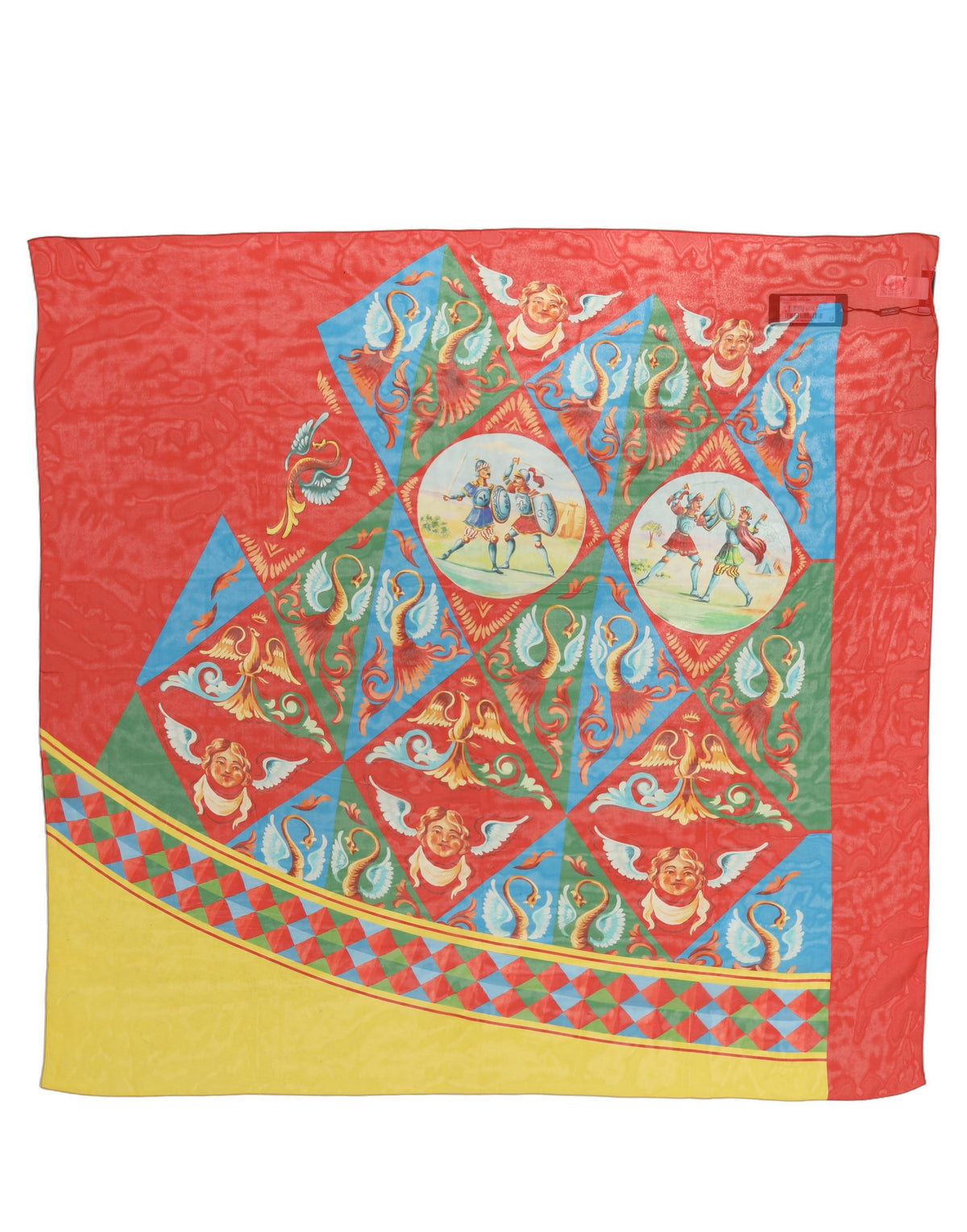 Foulard en soie multicolore