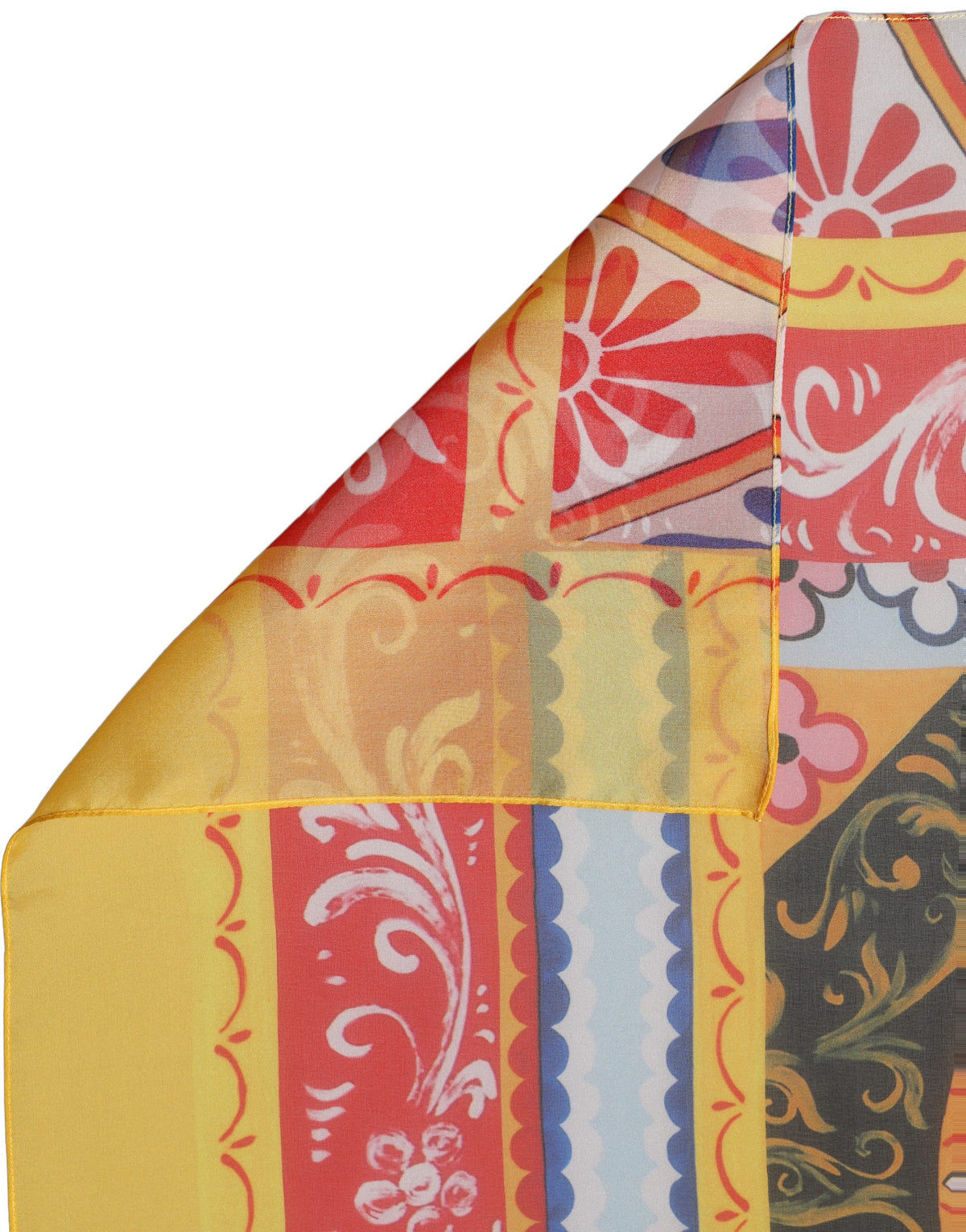 Foulard en soie multicolore
