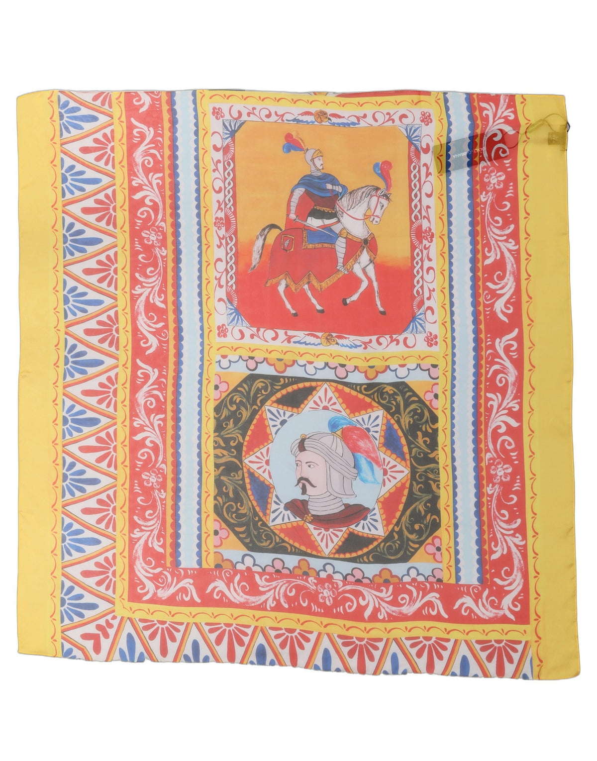 Foulard en soie multicolore