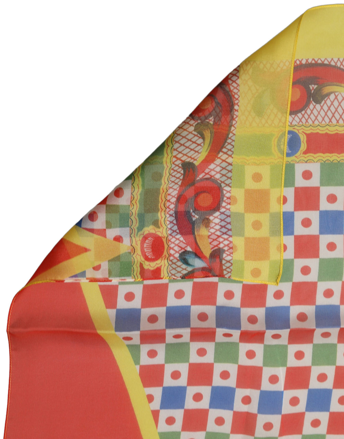 Foulard en soie multicolore