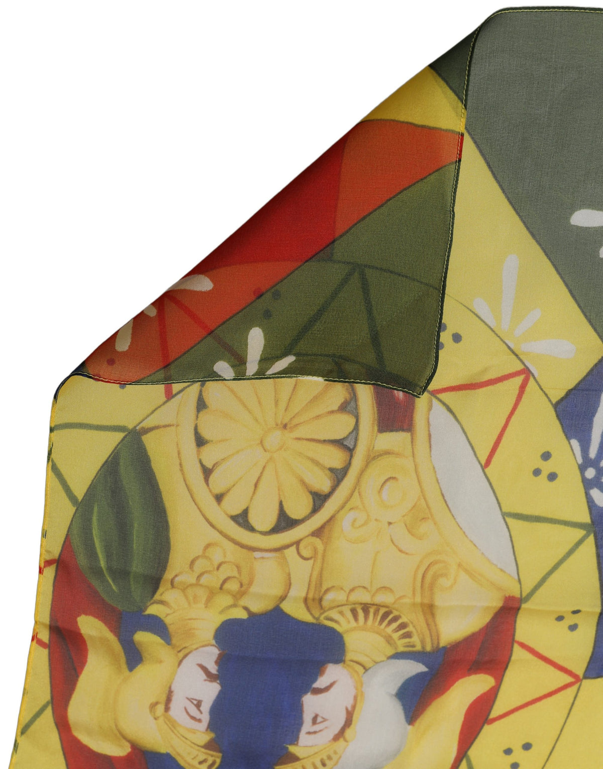 Foulard en soie multicolore