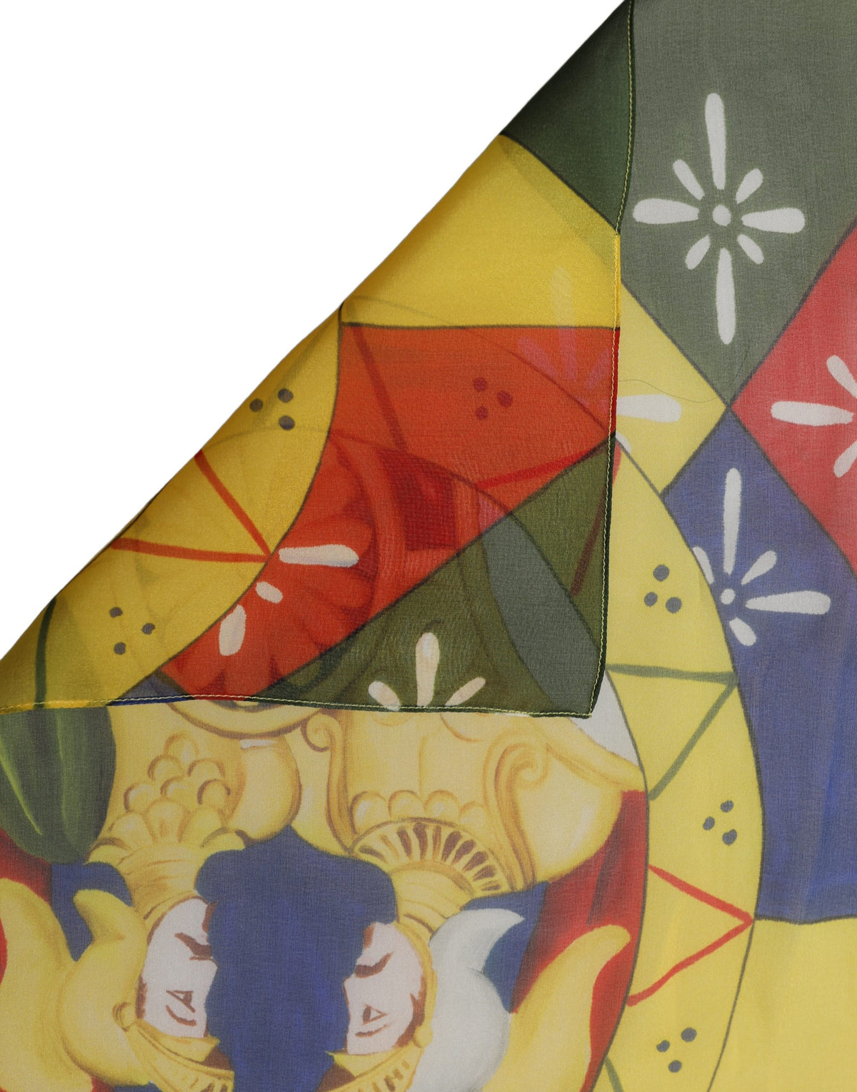 Multicolour Silk Scarf