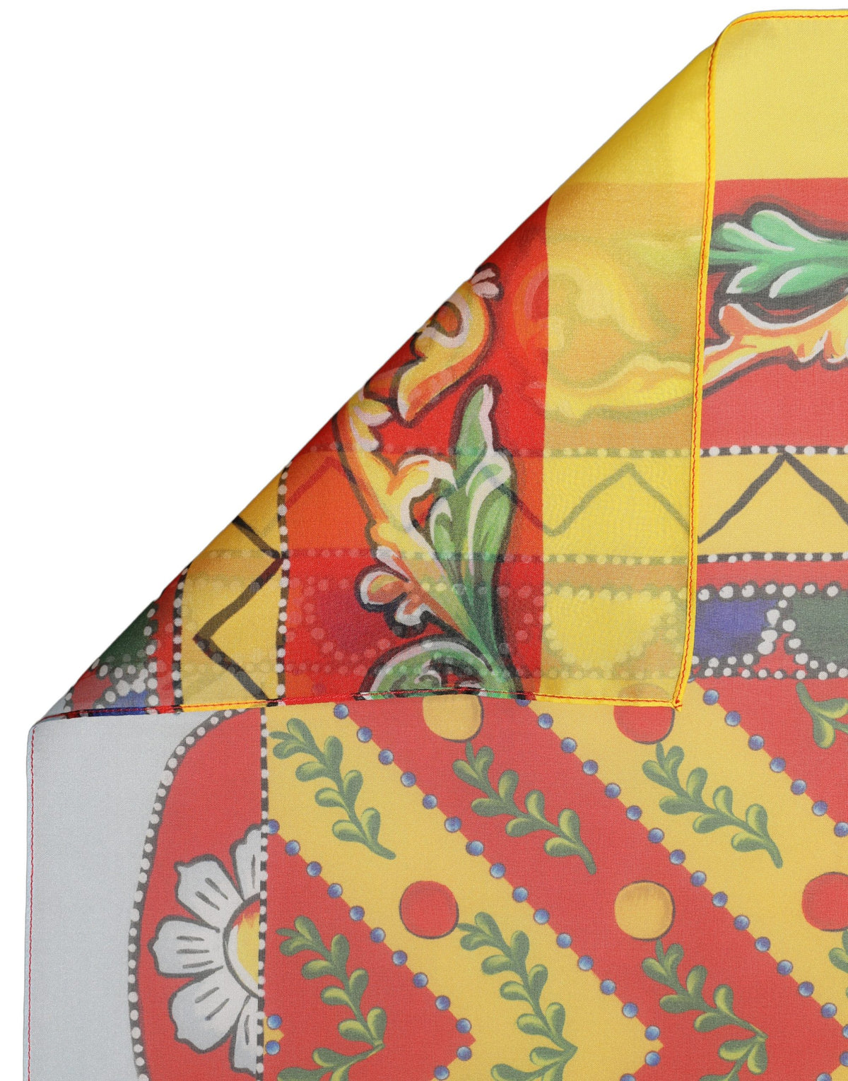 Foulard en soie multicolore