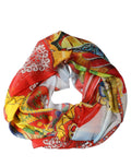 Foulard en soie multicolore