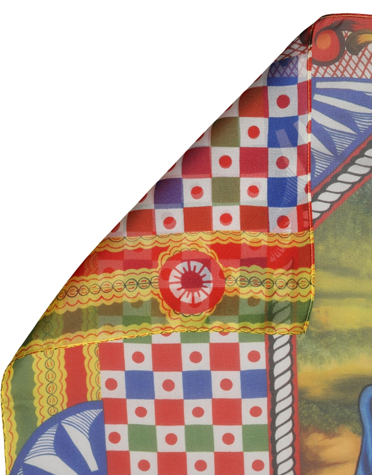 Foulard en soie multicolore