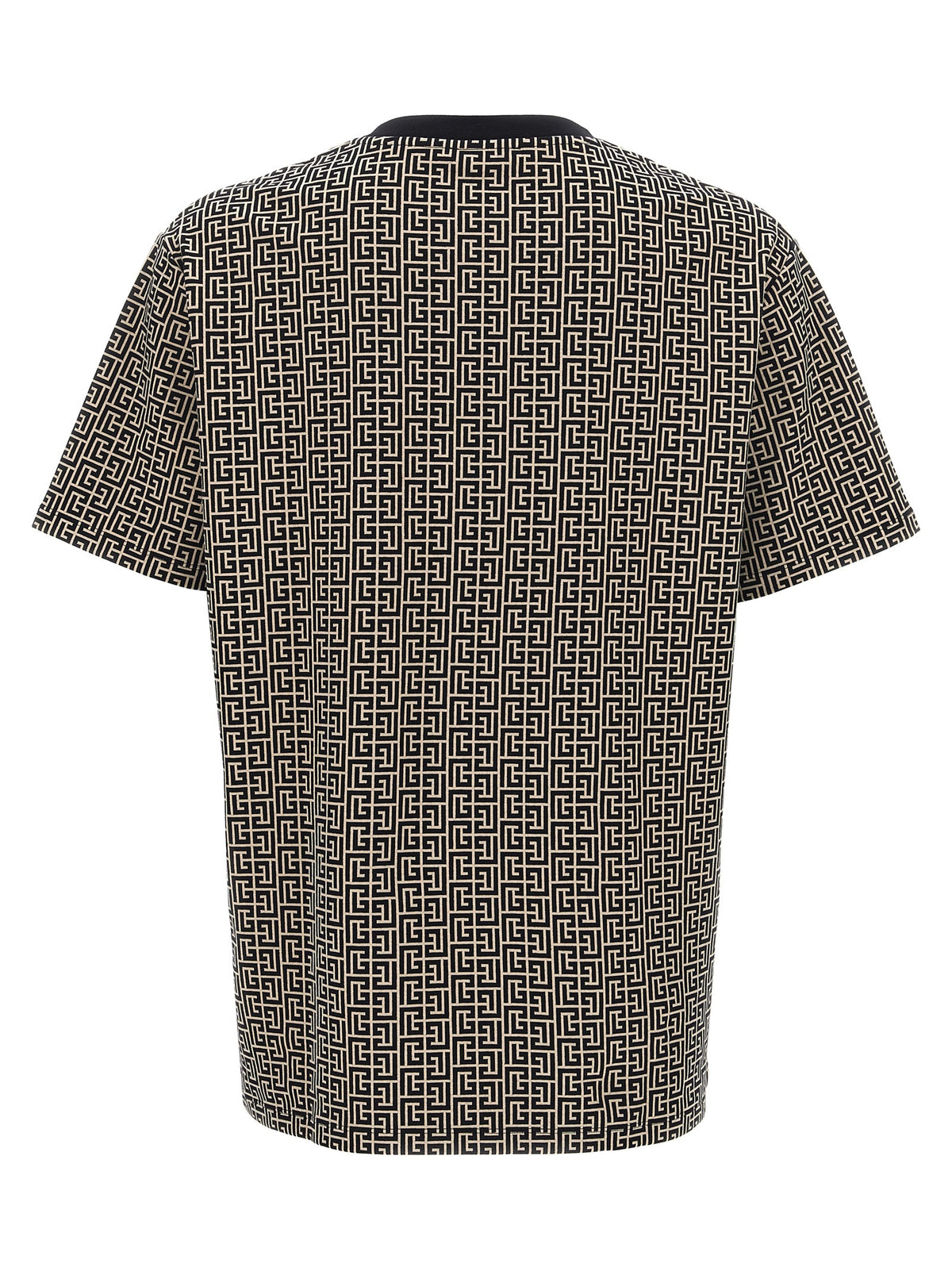 White and Black Cotton T-Shirt