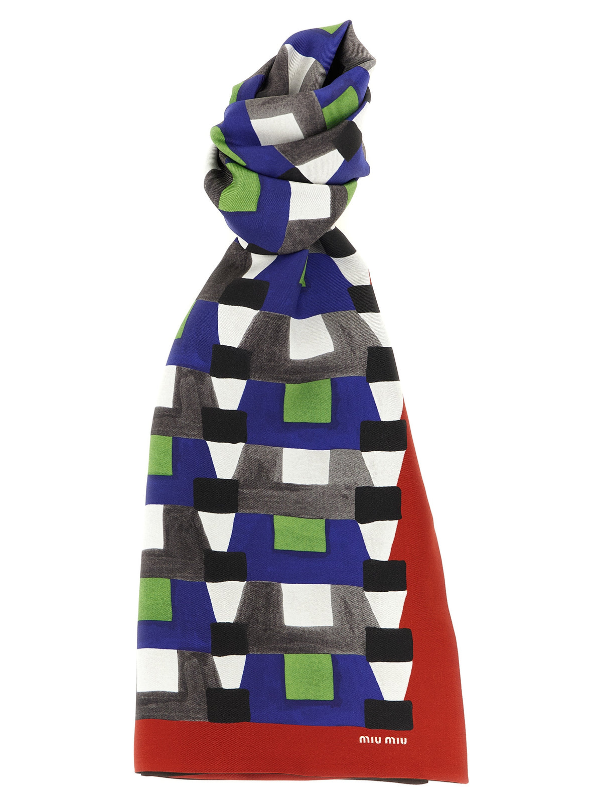 Foulard en soie multicolore