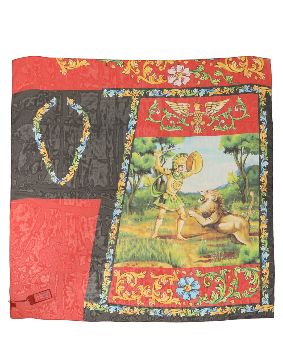 Foulard en soie multicolore