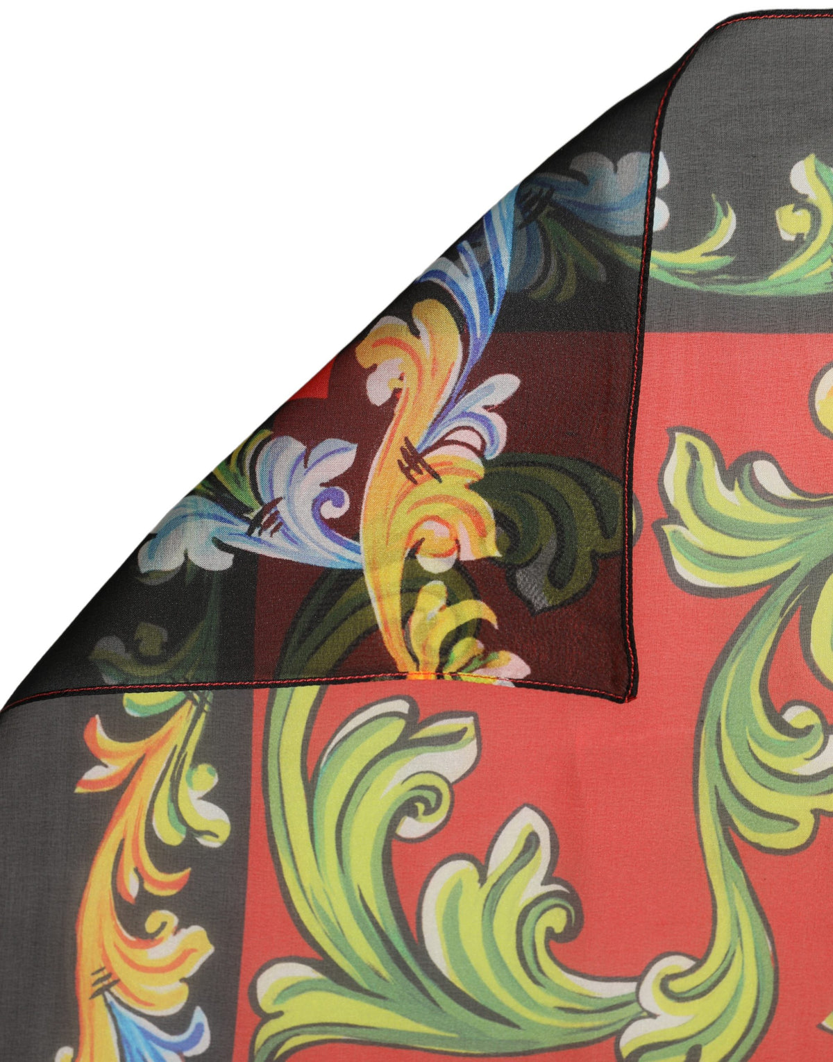 Foulard en soie multicolore