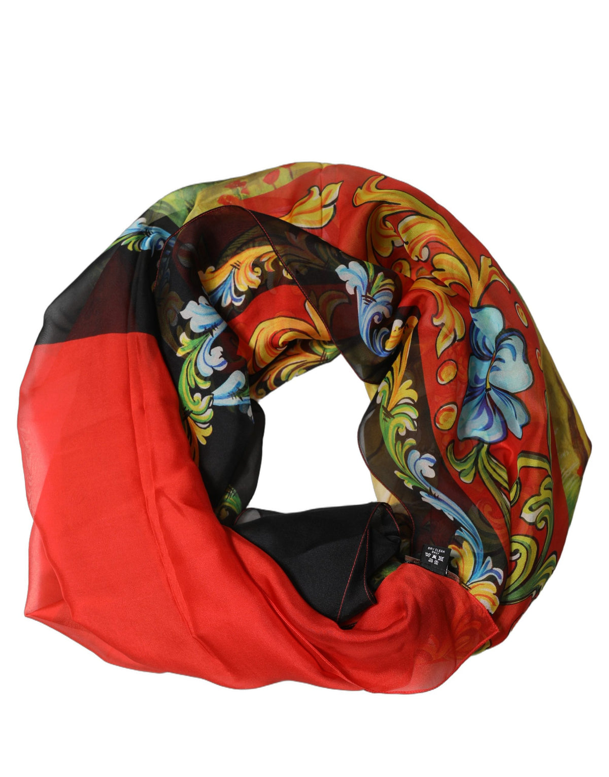 Foulard en soie multicolore