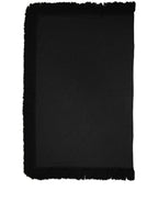 Black Virgin Wool Scarf