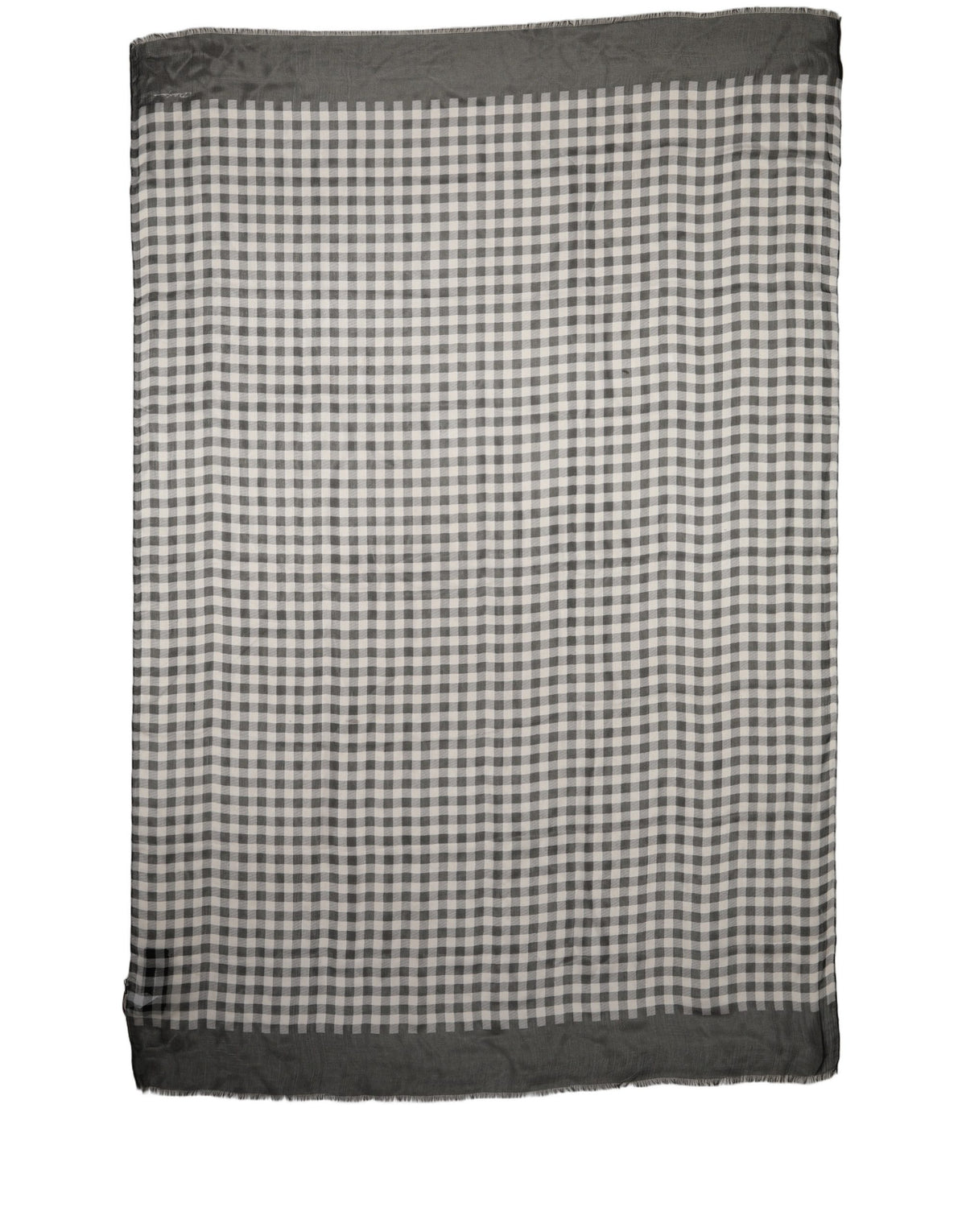 Black and White Silk Scarf