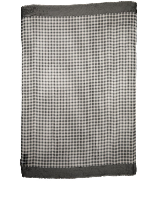 Black and White Silk Scarf