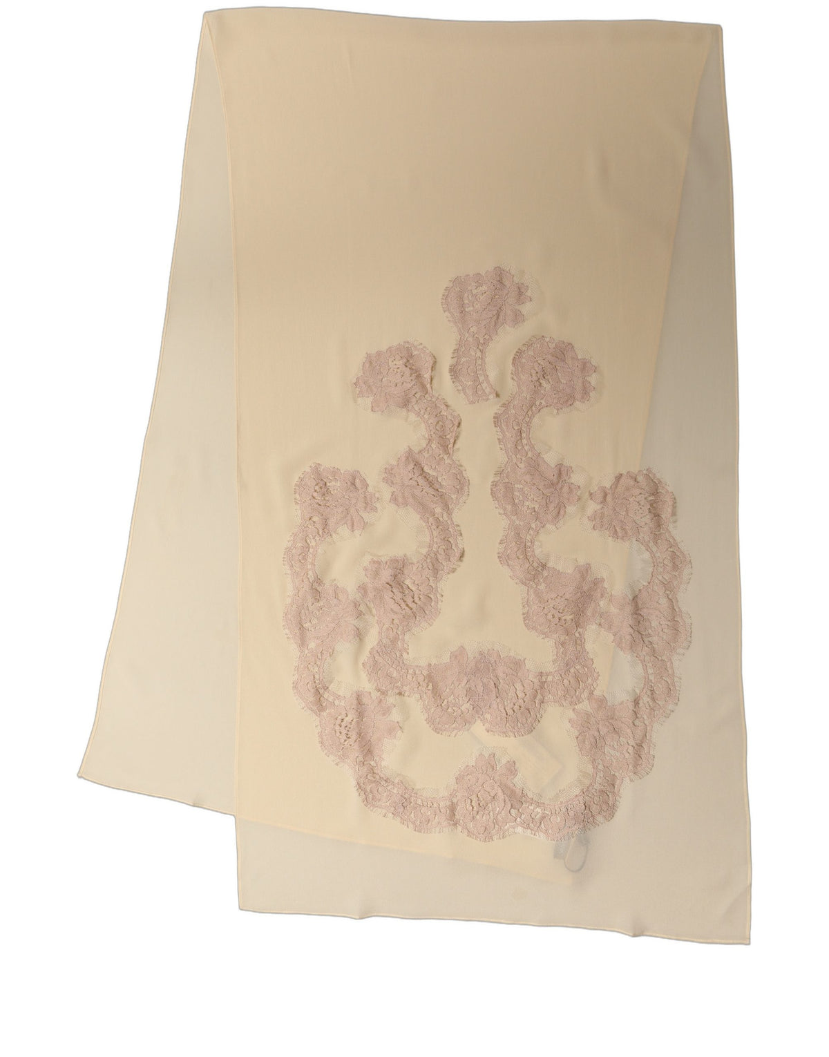 Foulard en soie beige clair