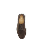 Brown Suede Lace-Up Shoes