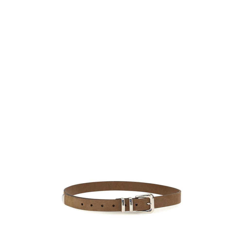 Ceinture en daim marron