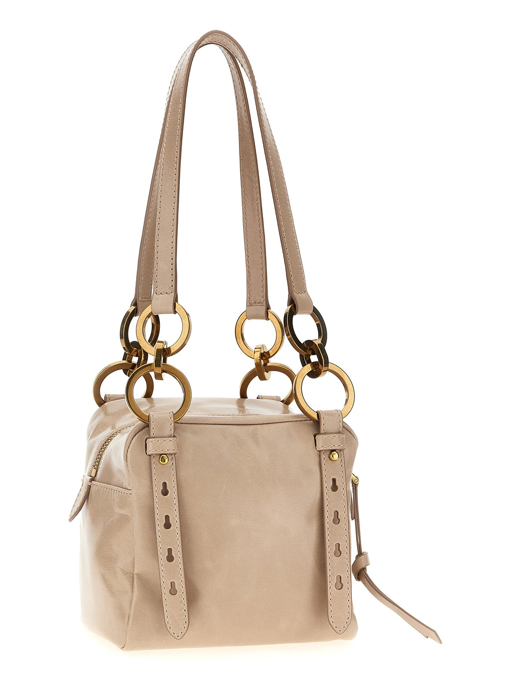 Sac à main en cuir rose