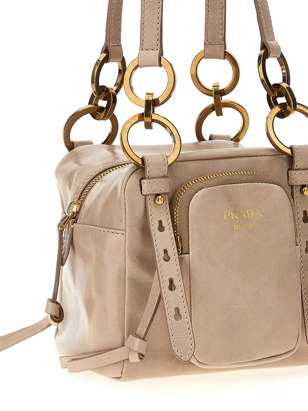 Sac à main en cuir rose
