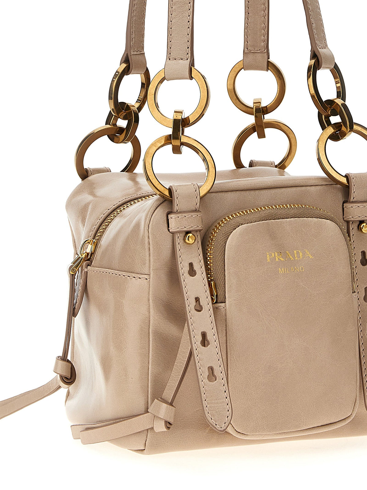 Sac à main en cuir rose