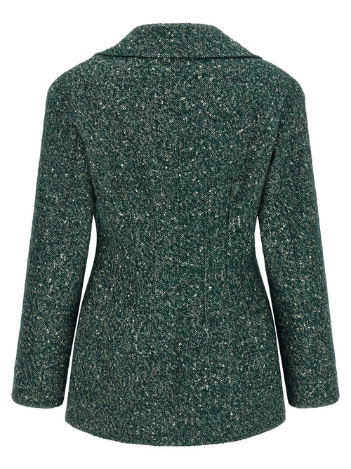 Blazer bicolore en laine vierge