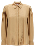 Chemisier en soie beige