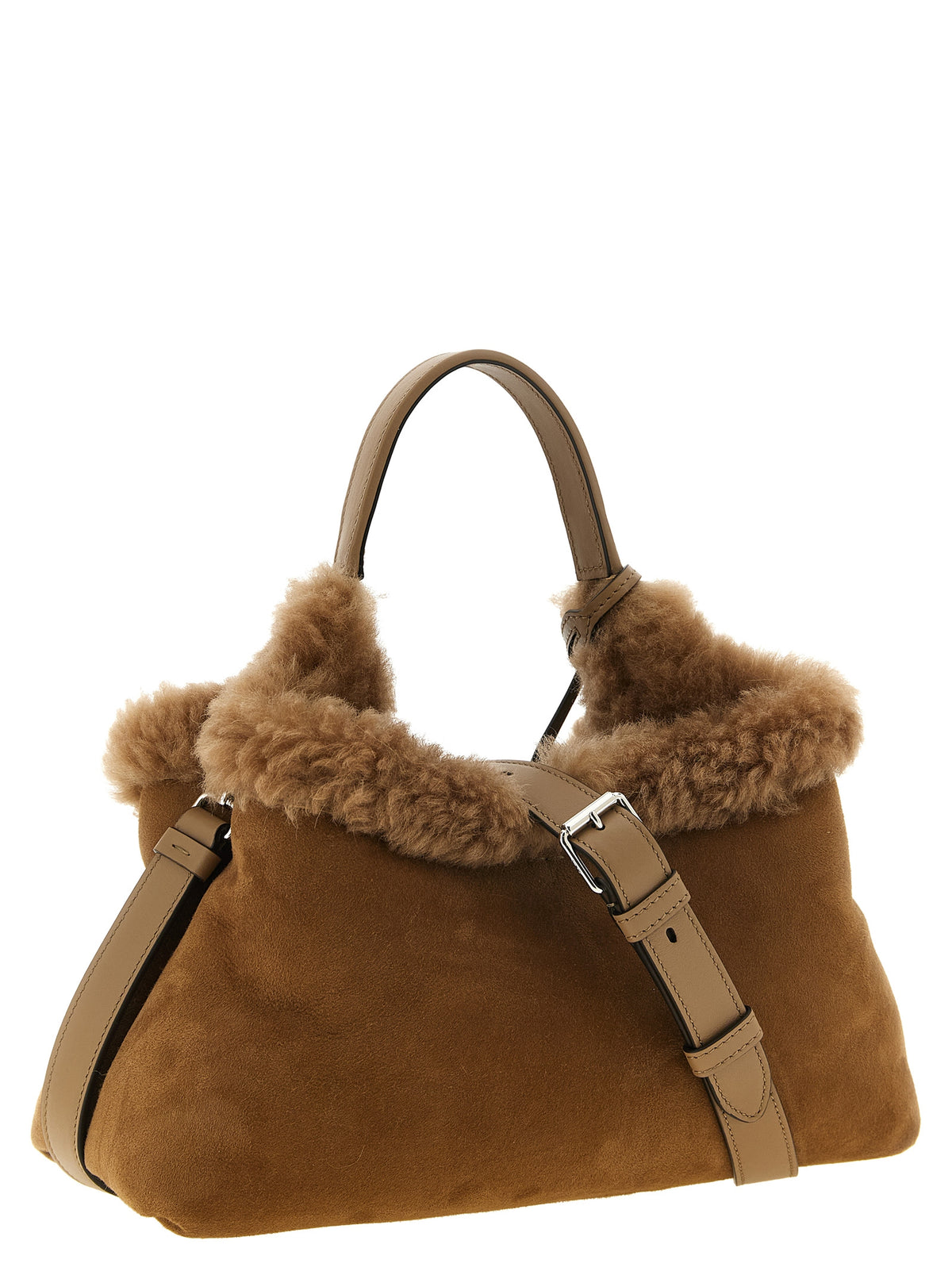 Brown Wool Handbag