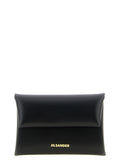 Porte-monnaie en cuir noir