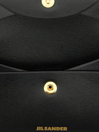 Porte-monnaie en cuir noir