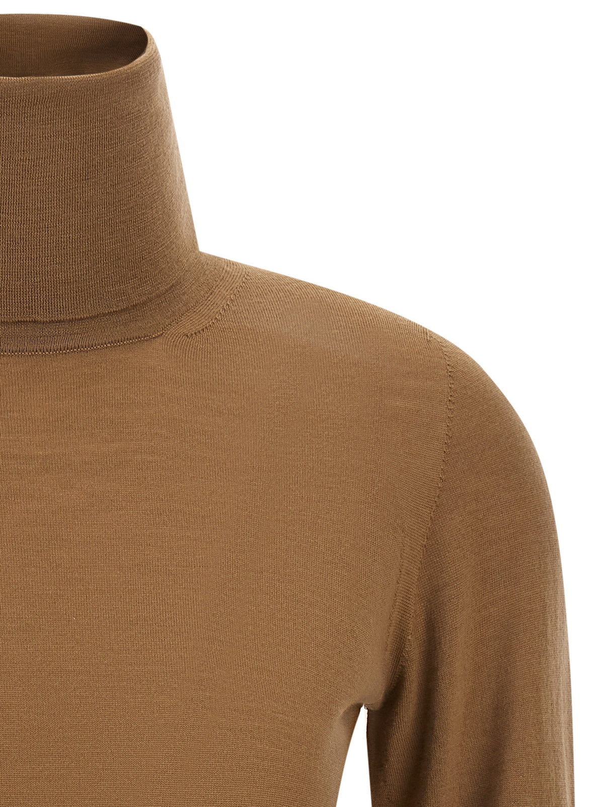 Beige Virgin Wool Sweater