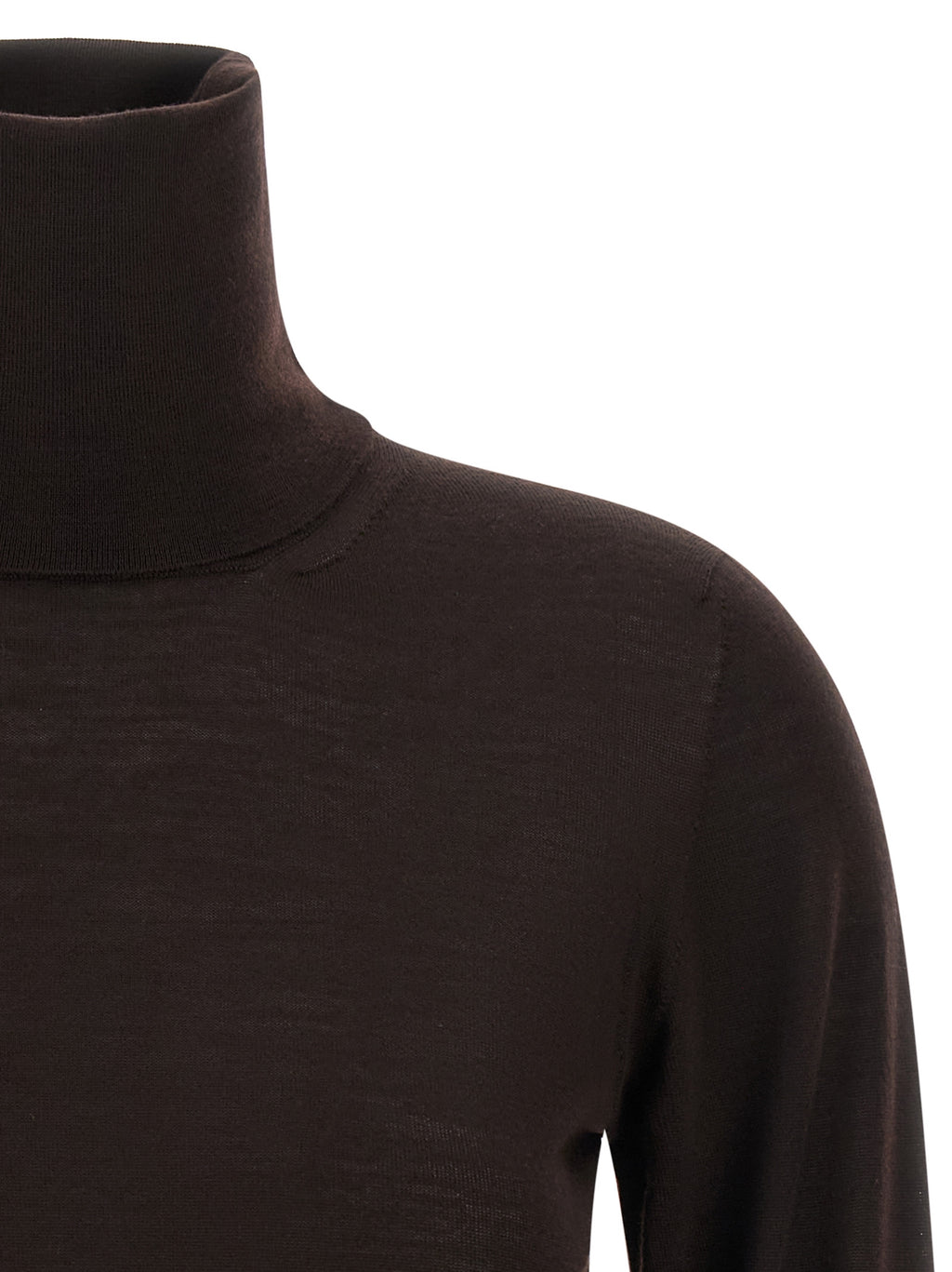 Cardigan en laine vierge marron