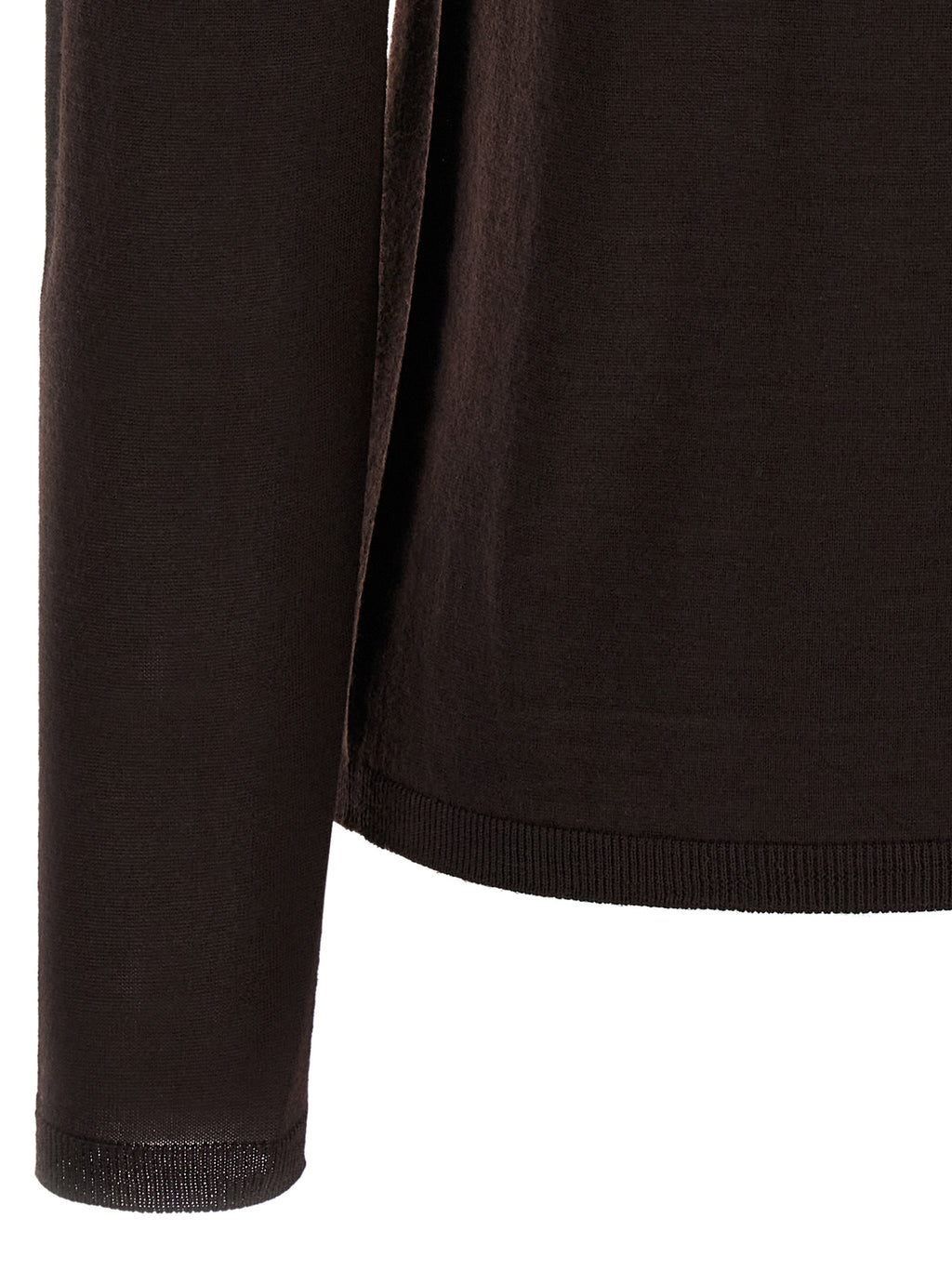 Cardigan en laine vierge marron