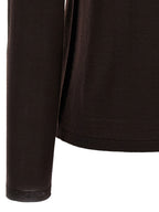 Cardigan en laine vierge marron
