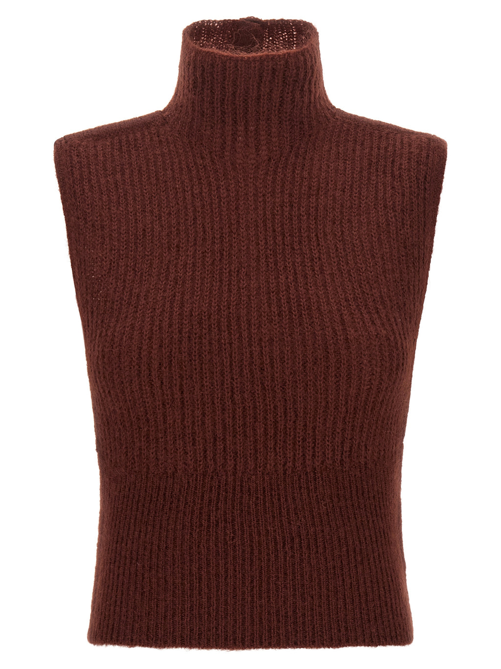 Gilet en laine bordeaux