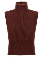 Gilet en laine bordeaux