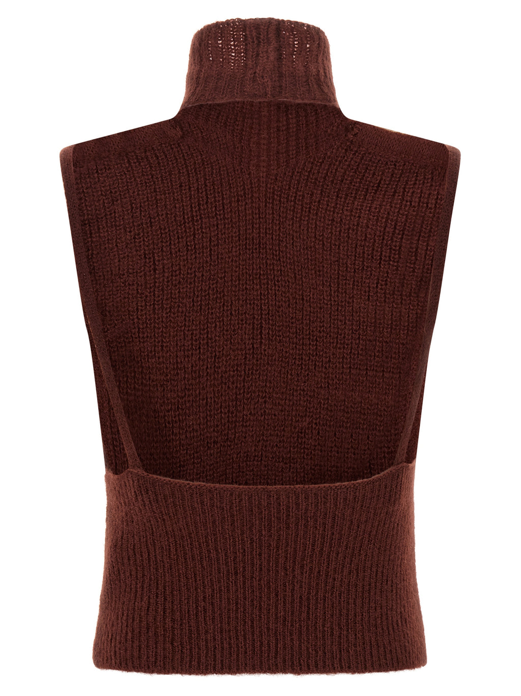 Gilet en laine bordeaux