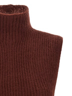 Gilet en laine bordeaux